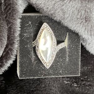 Mother of Pearl & Marcasite ring